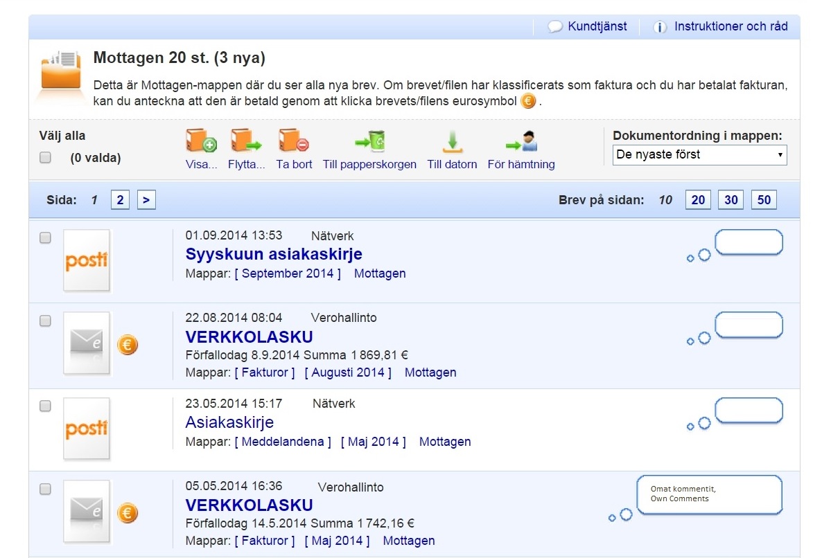 Elektronisk postlåda Elektronisk postlåda